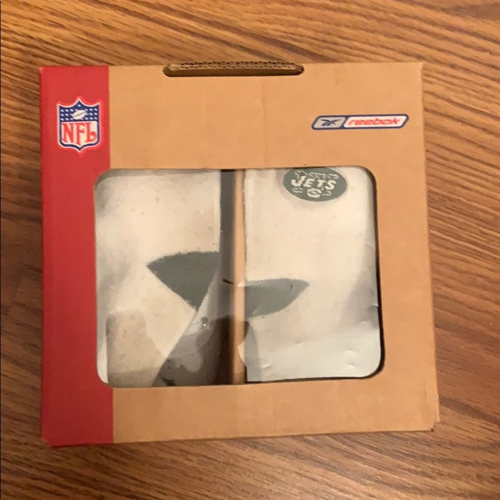 NFL baby sneakers with JETS socks